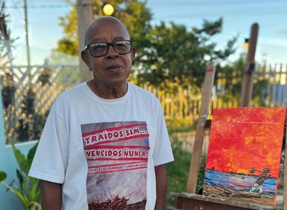 Artista visual Zé Darci expõe obras na Casa da Igualdade Racial de Pelotas